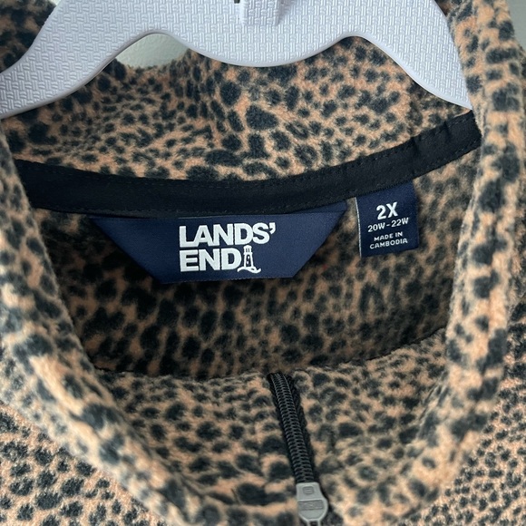 Women’s Lands End Fleece 1/4 Zip Pullover - Picture 3 of 5